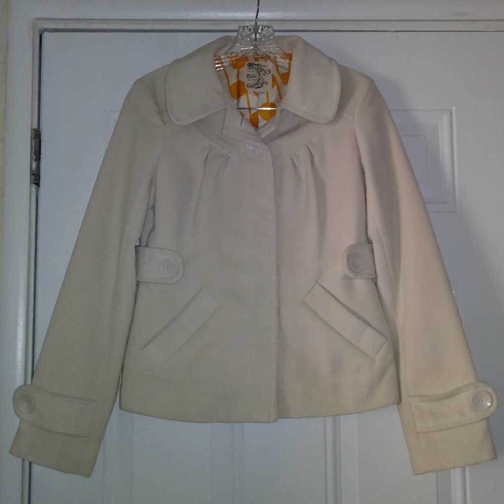 Tulle Women's Blazer Beige Size XS